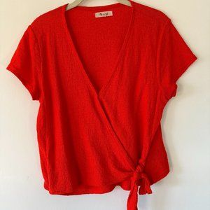 Madewell wrap top - M